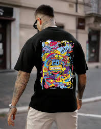 Black Print T-Shirt (Customizable)