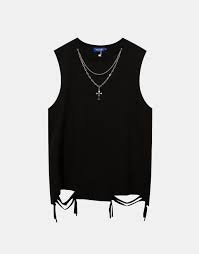 Graveyard Muse Distressed Sleeveless Tee
